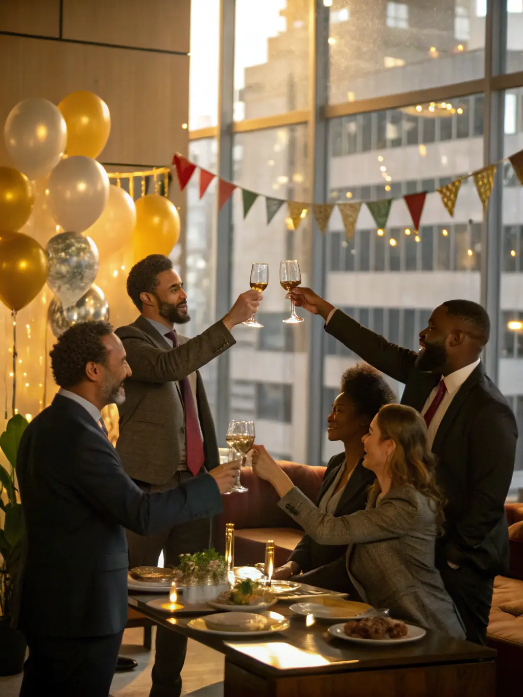 A successful business owner in Pretoria, South Africa, celebrating a milestone with their team, highlighting the impact of effective leadership and strategic planning.